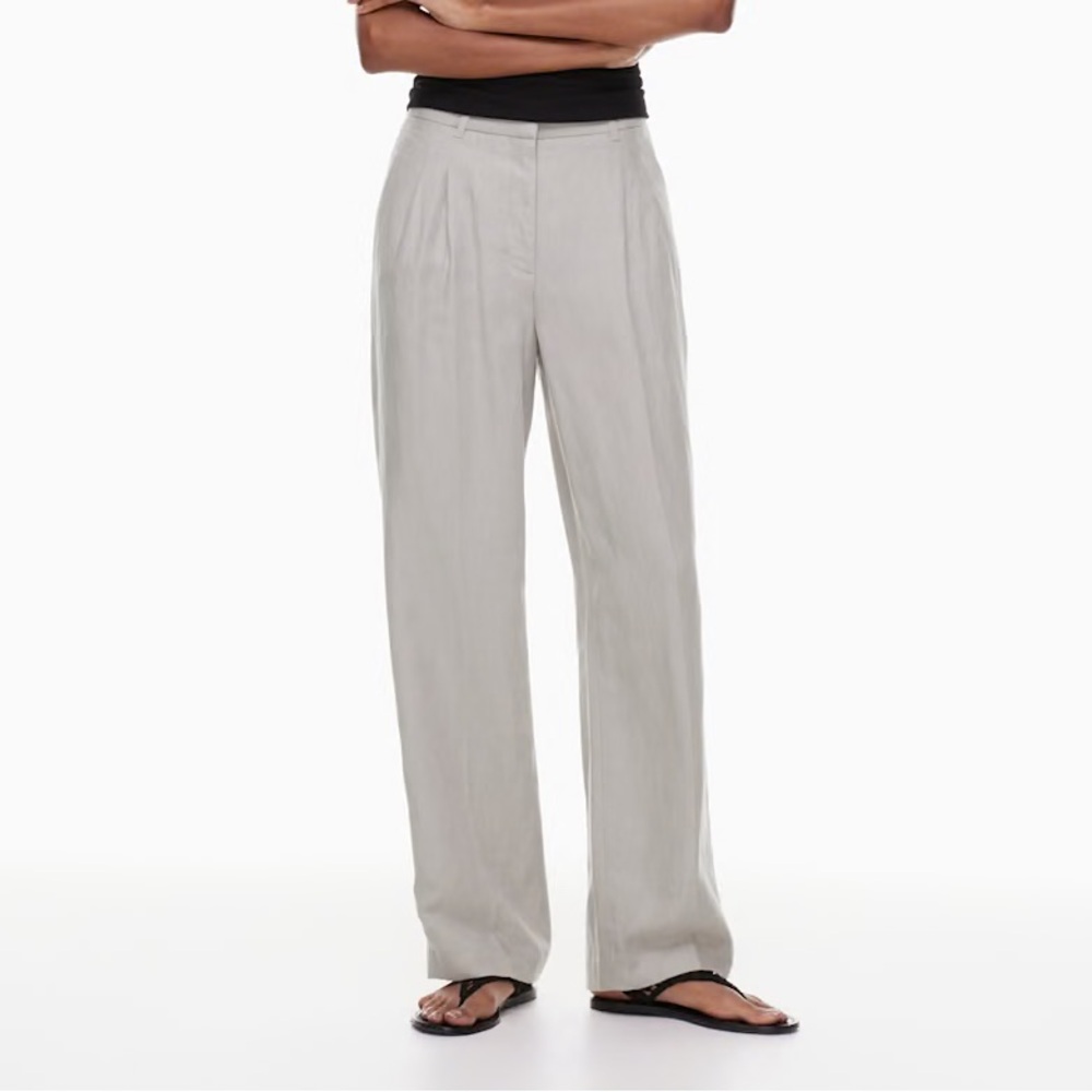 Aritzia The Effortless Pant CruiseLinen in London Grey Size 6